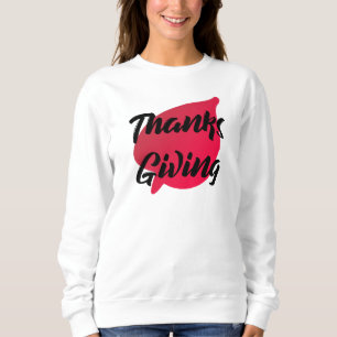 Nice Text Thanksgiving Typography on Leaf Hoodie