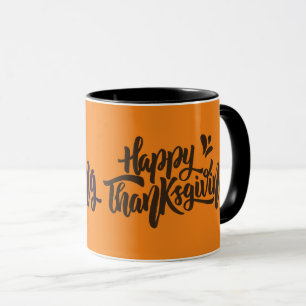 Nice Text Typography for Thanksgiving Mug