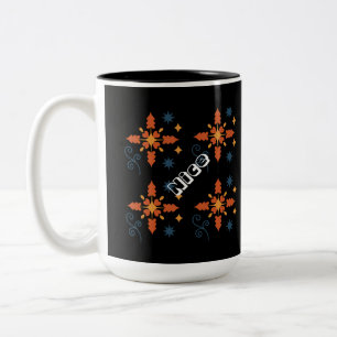 Nice Text with Black Colour Style Two-Tone Mug Cup