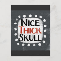 Nice Thick Skull Postcard