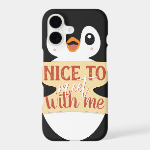 Nice to meet with me: Customizable penguin sign