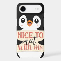 Nice to meet with me: personalised penguin sign