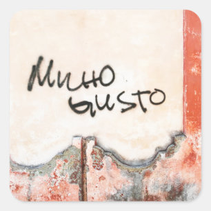 Nice to meet you square sticker