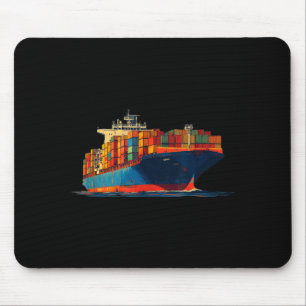 Nice Transport Ship Look for Container Lovers Mouse Mat