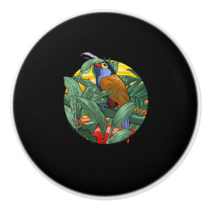 Nice Tropical Bird Gift for Birds Animals & Parrot Ceramic Knob