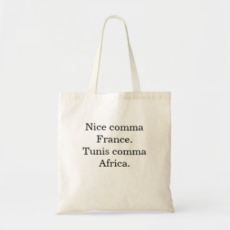 Nice Tunis Tote Bag
