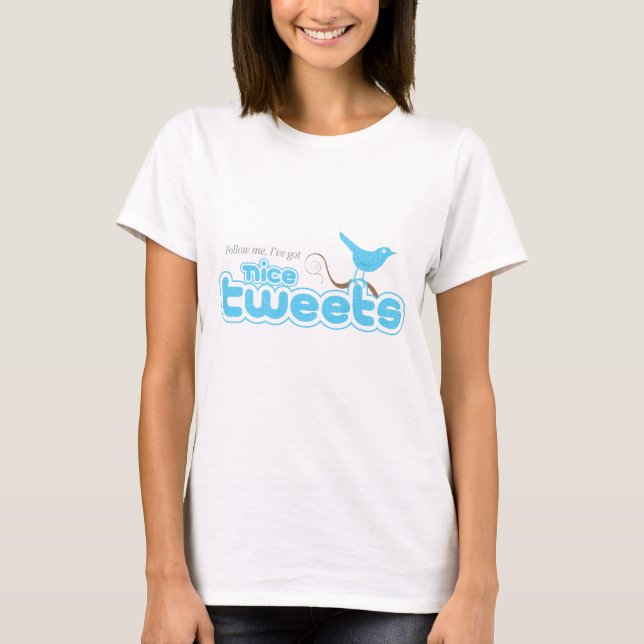 Nice Tweets Long Sleeve Ladies T T-Shirt (Front)