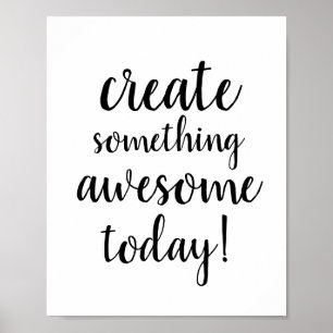 Nice typography motivation sentence poster