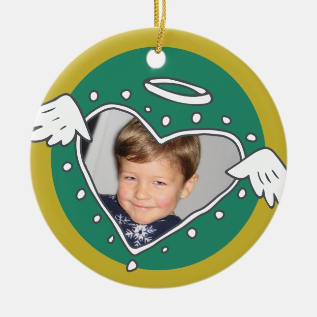 Nice Until Proven Naughty Ceramic Circle Ornament  (Front)