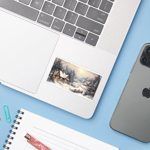 Nice village on Christmas night