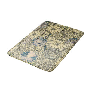 Nice vintage floral pattern bath mat