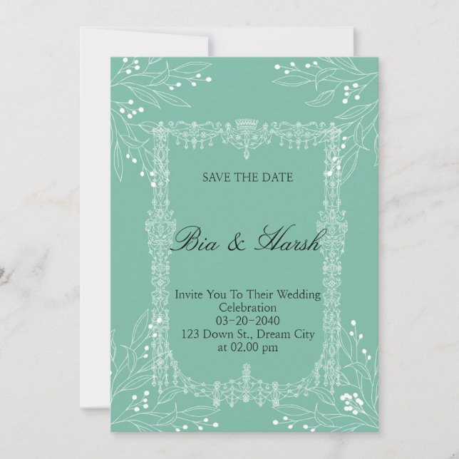 Nice Wedding Card (Front)