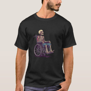 Nice Wheelchair Skeleton Costume for Adults and Ki T-Shirt