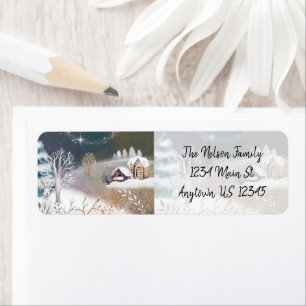 Nice winter home illustration Christmas Holiday 