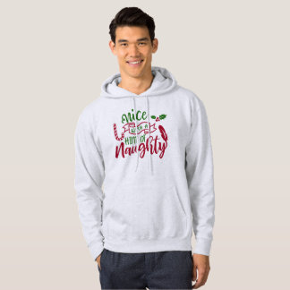 Nice With A Hint of Naughty - Funny Christmas Hoodie