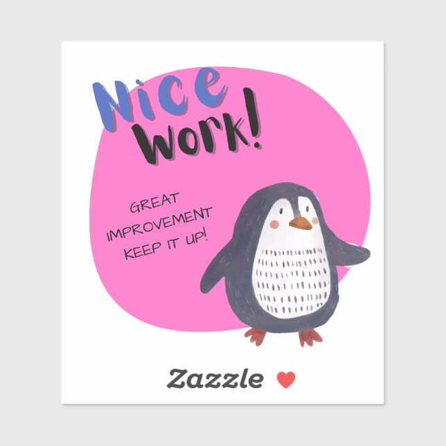 Nice Work Penguin School Small size (Sheet)