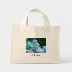 Nicely Done! Tote bag gifts Blue Hydrangea Flowers