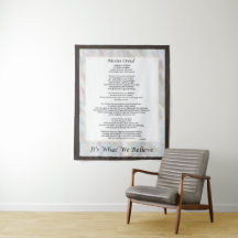 Nicene Creed Tapestry Christian Prayer Decor