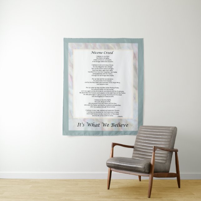 Nicene Creed Tapestry Prayer Wall Decor (In Situ)