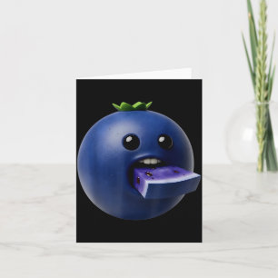 Niche Fruits Funny Blueberry Meme Brainrot Surreal Card