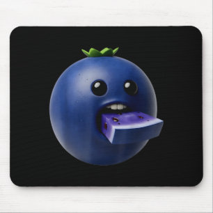 Niche Fruits Funny Blueberry Meme Brainrot Surreal Mouse Mat