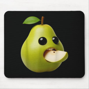 Niche Fruits Funny Pear Meme Brainrot Surreal  Mouse Mat