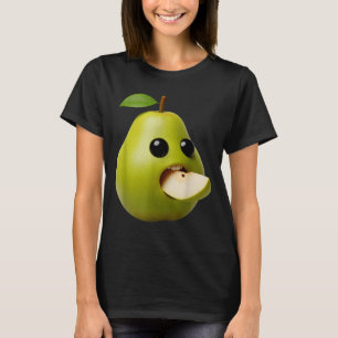 Niche Fruits Funny Pear Meme Brainrot Surreal  T-Shirt