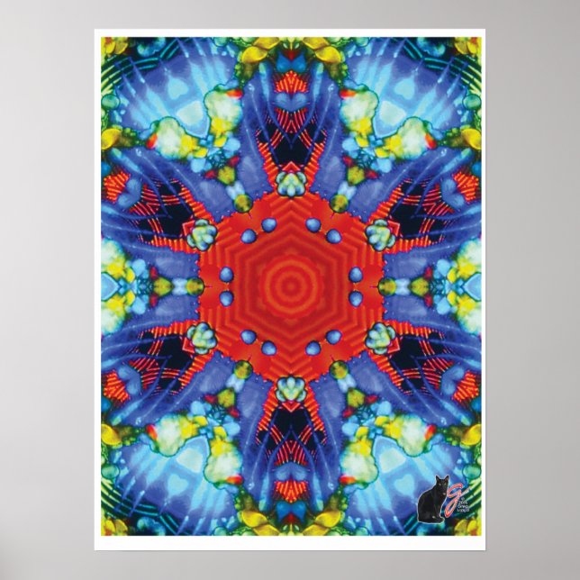 Niche Kinetic Collage Kaleidoscope Poster (Front)