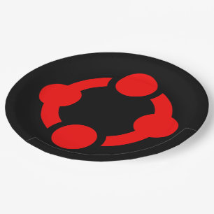 Niche Pride Flag (Black) Paper Plate