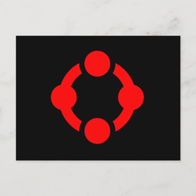 Niche Pride Flag (Black) Postcard (Front)