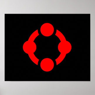 Niche Pride Flag (Black) Poster