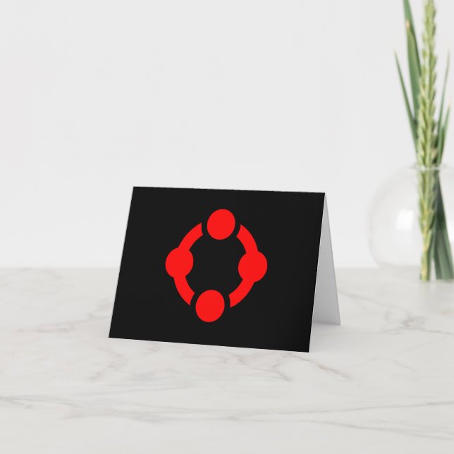 Niche Pride Flag (Black) Thank You Card (Front)