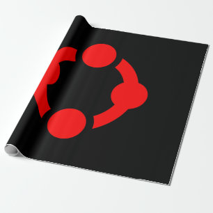Niche Pride Flag (Black) Wrapping Paper