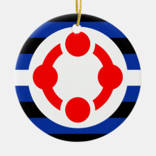 Niche Pride Flag (Original) Ceramic Tree Decoration