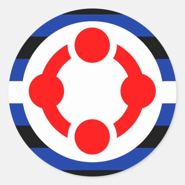 Niche Pride Flag (Original) Classic Round Sticker (Front)