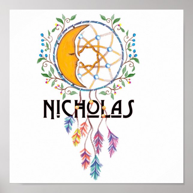 Nicholas Dreamcatcher Wall Art (Front)