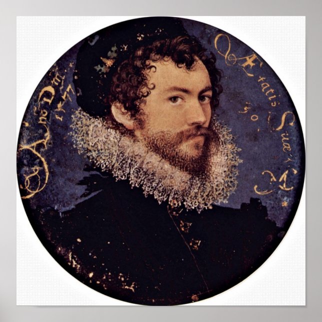 Nicholas Hilliard - Earliest selfportrait Poster (Front)