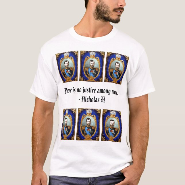 Nicholas II - Blue T-Shirt (Front)