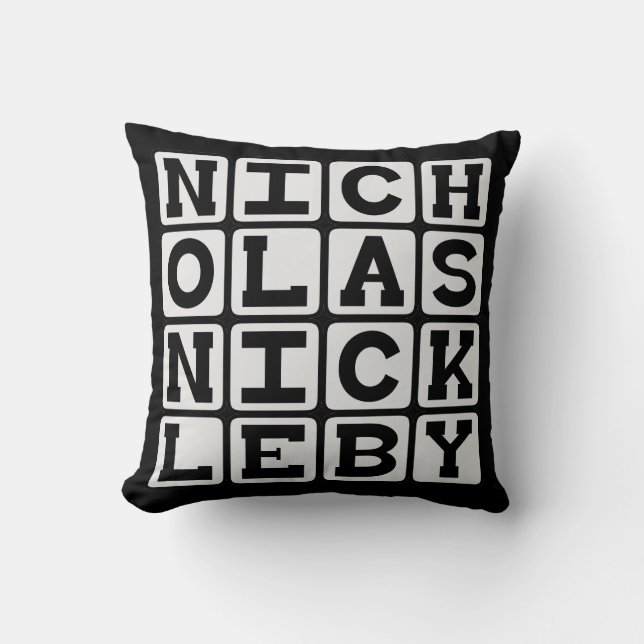 Nicholas Nickleby, Charles Dickens Tale Cushion (Front)