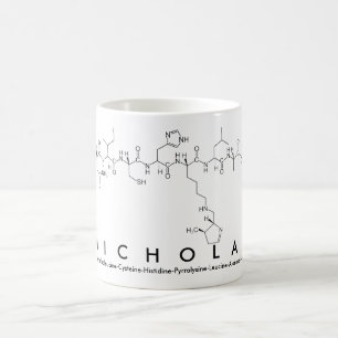 Nicholas peptide name mug