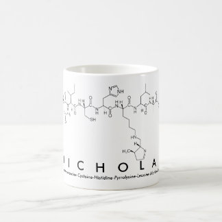 Nicholas peptide name mug