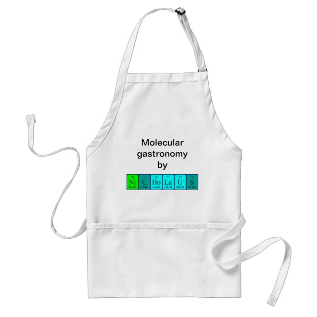 Nicholaus periodic table name apron (Front)