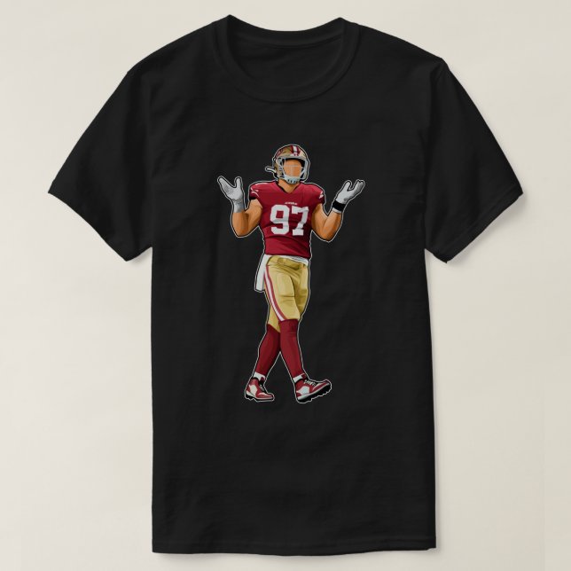 Nick Bosa 97 Reaction T-Shirt (Design Front)