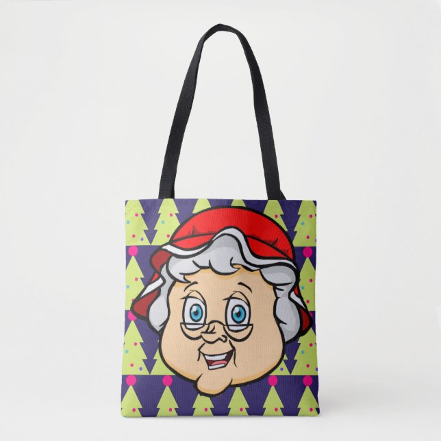 NiCK DAViD - Mrs Claus Christmas Tree Tote Bag (Front)