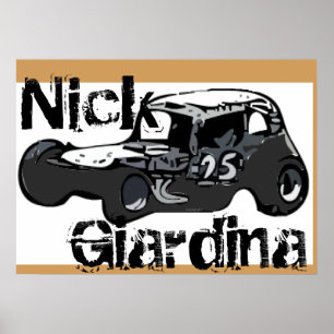 Nick Giardina Coupe Stockcar Modified Racing Car Poster