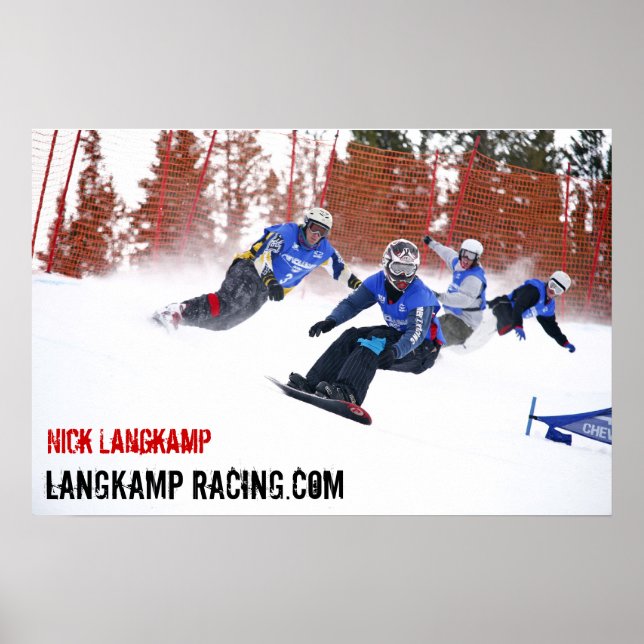 Nick Langkamp Racing Poster (Front)
