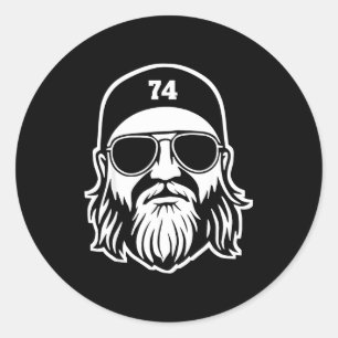 Nick Mangold A True Jet 74 Apparel Classic Round Sticker