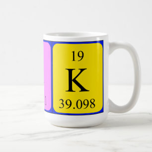 Nick periodic table name mug