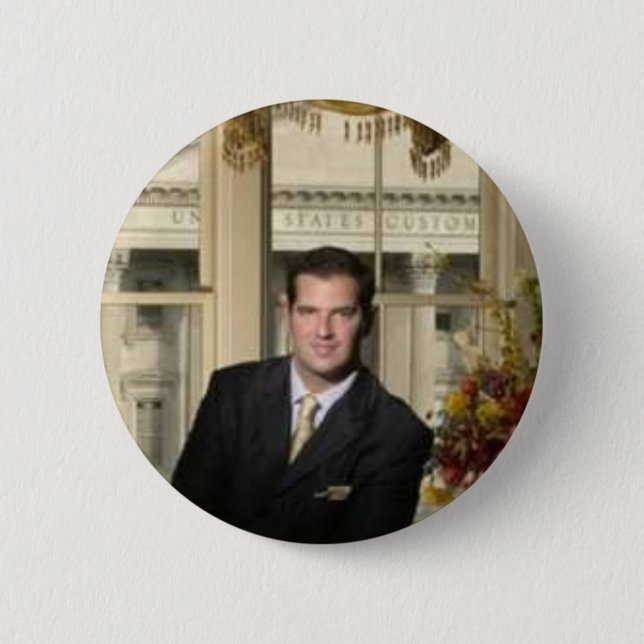 nick-photo2 6 cm round badge (Front)