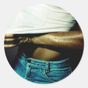 Nick Tease Classic Round Sticker